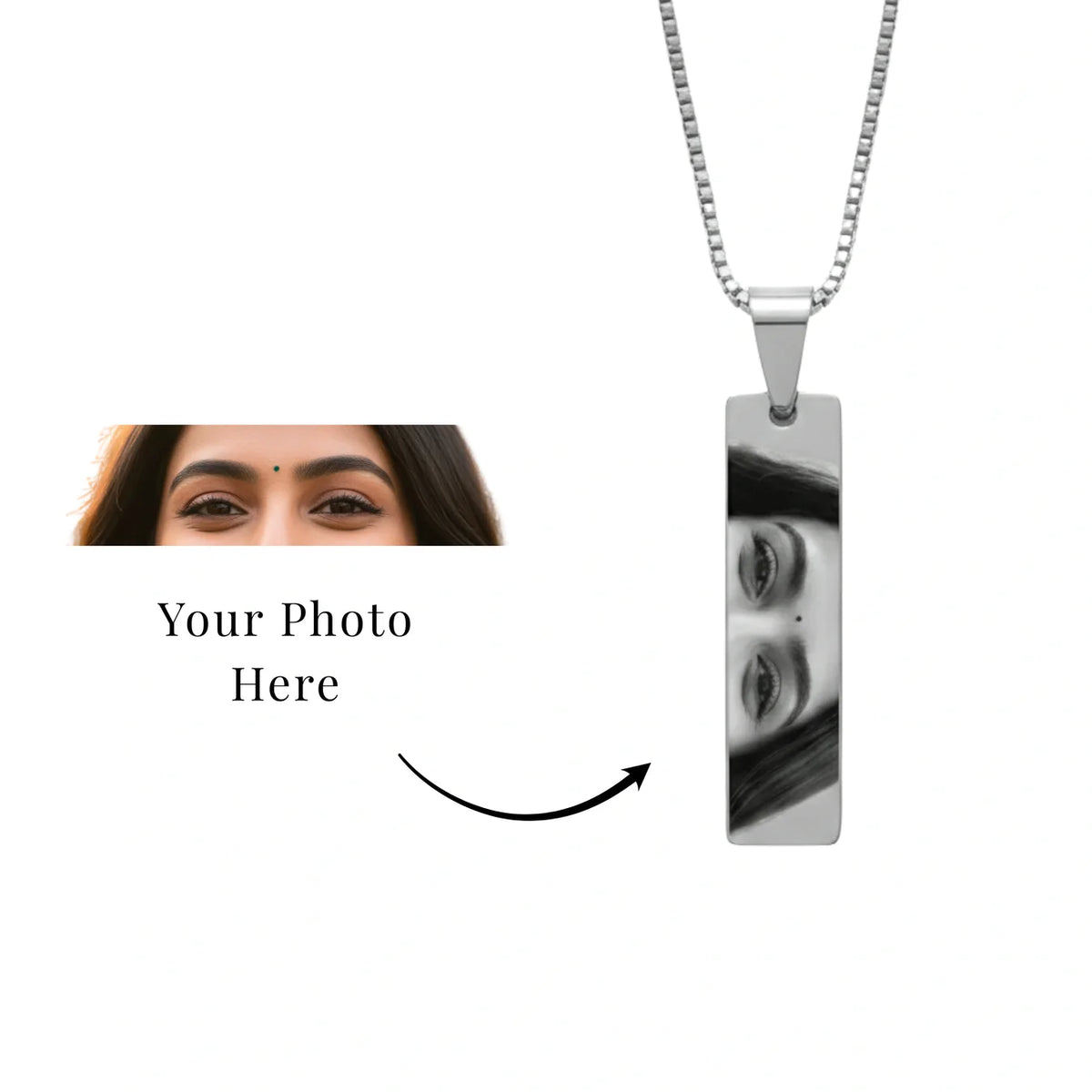 Eyes Engraved Necklace + Free Gift