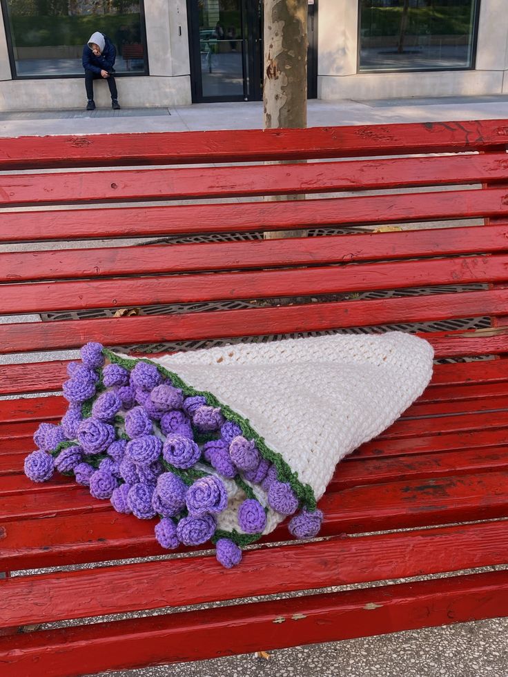 Premium Rose/Sunflower Bouquet Blanket