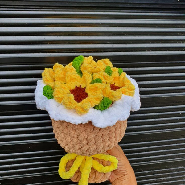 Chunky crochet bouquet