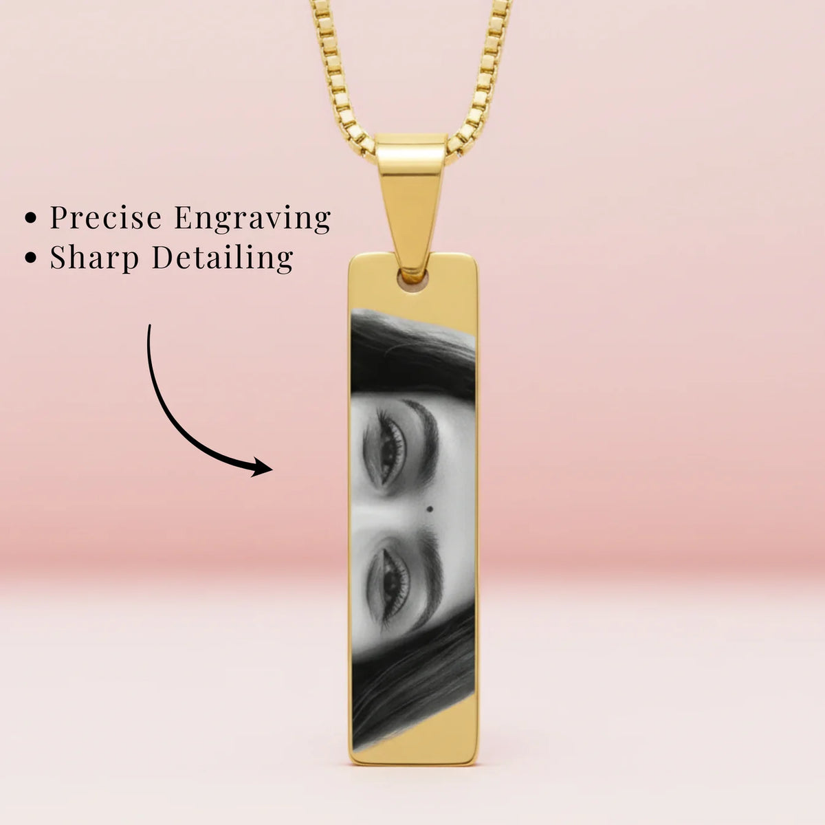 Eyes Engraved Necklace + Free Gift