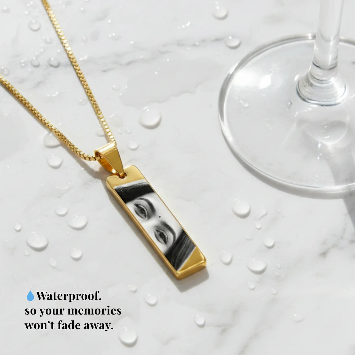 Eyes Engraved Necklace + Free Gift