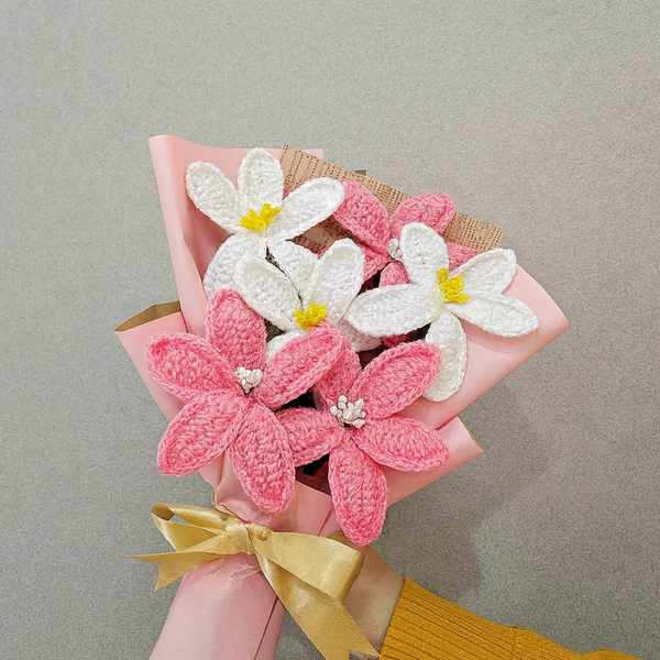 Pink Lily Bouquet + Personalized Note