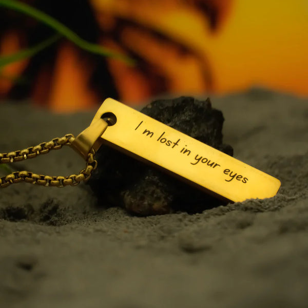 Eyes Engraved Necklace + Free Gift