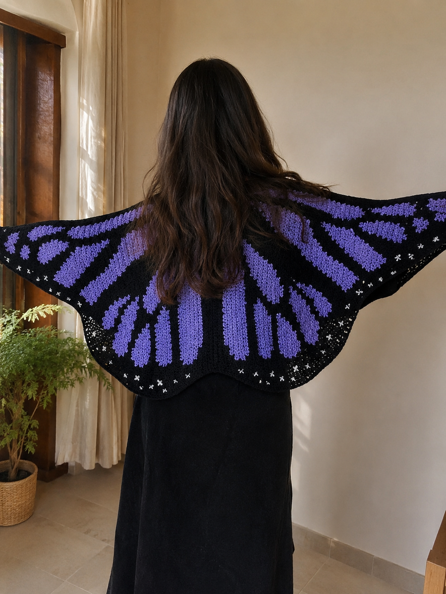 Butterfly Crochet Cardigan