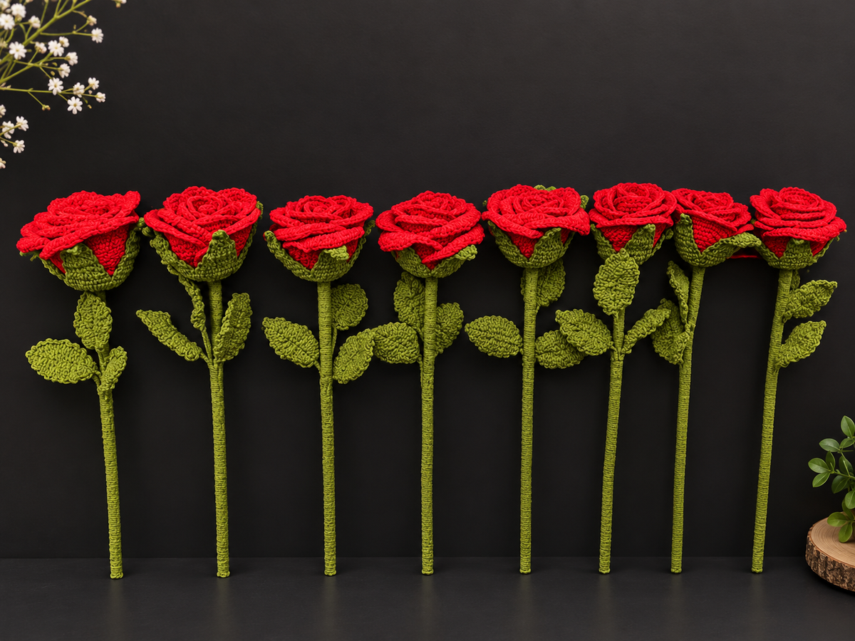 Giant Handmade Crochet Rose
