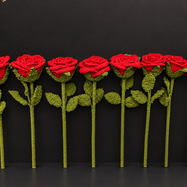 Giant Handmade Crochet Rose