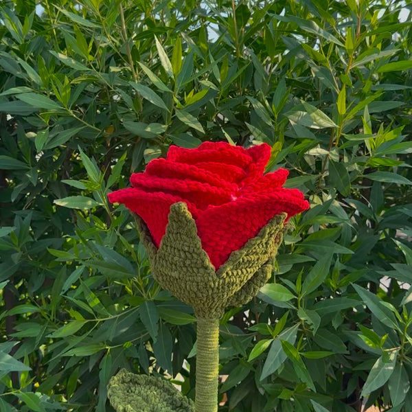 Giant Handmade Crochet Rose