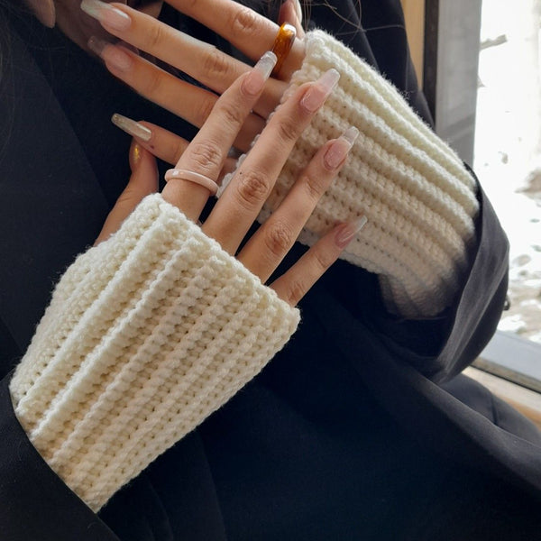 Crochet Fingerless Hand Gloves