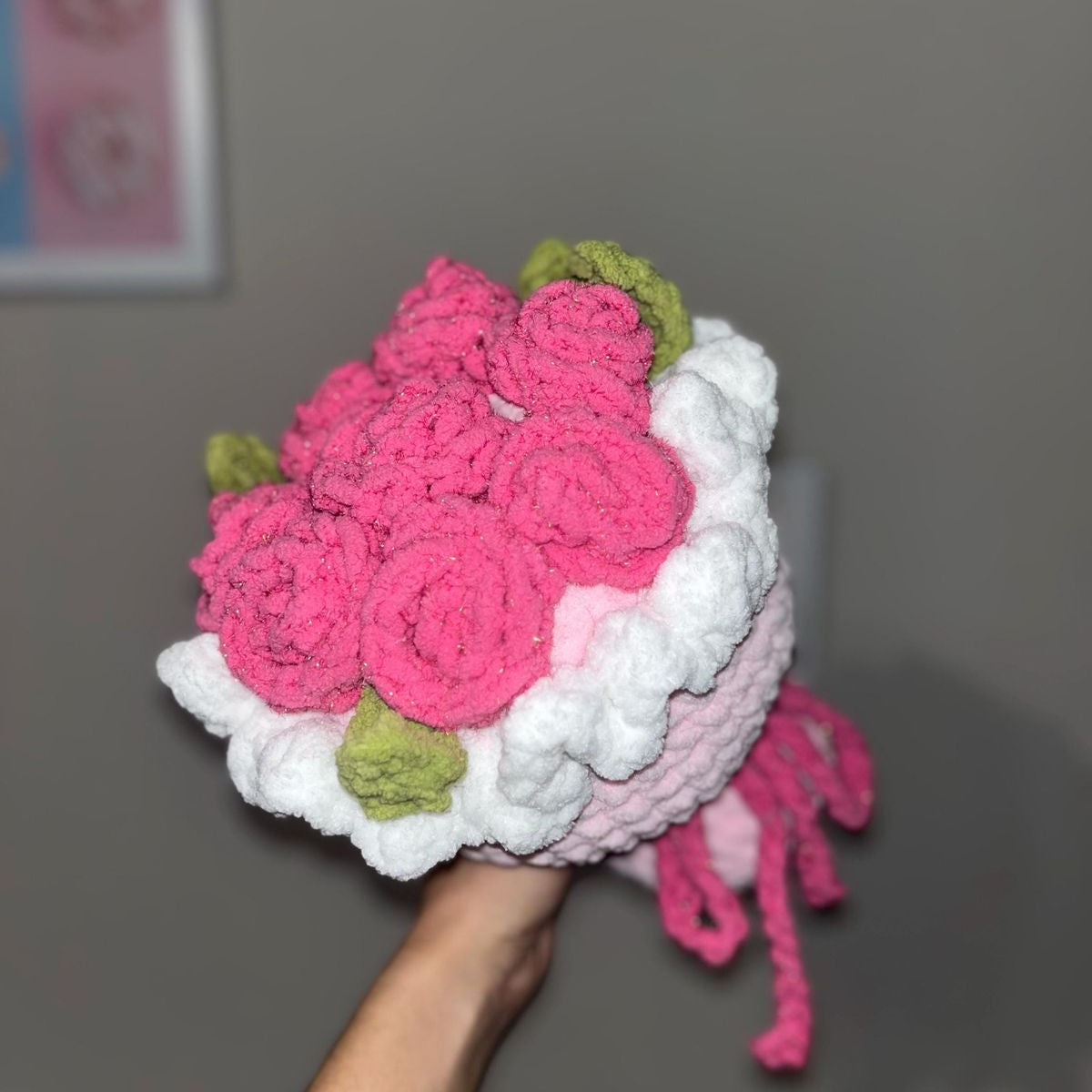 Chunky crochet bouquet