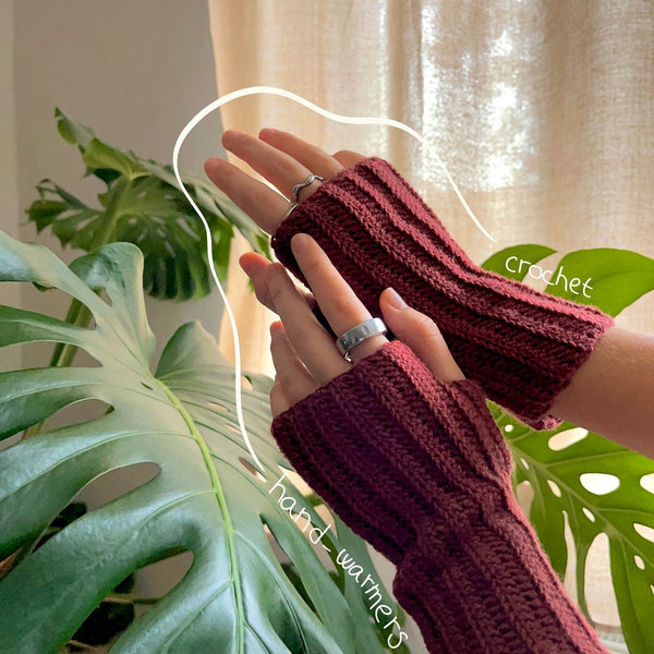 Crochet Fingerless Hand Gloves