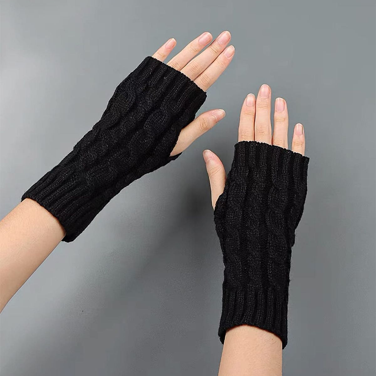 Crochet Fingerless Hand Gloves