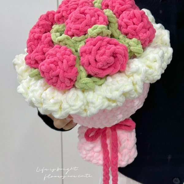 Chunky crochet bouquet
