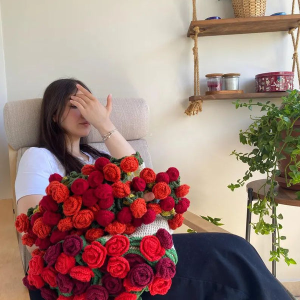 Premium Rose/Sunflower Bouquet Blanket